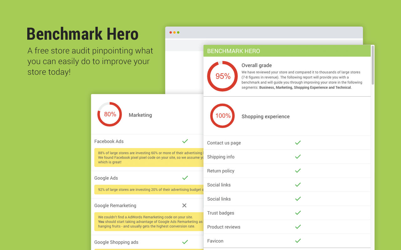 Benchmark Hero: Free Audit & SEO Analysis chrome谷歌浏览器插件_扩展第1张截图