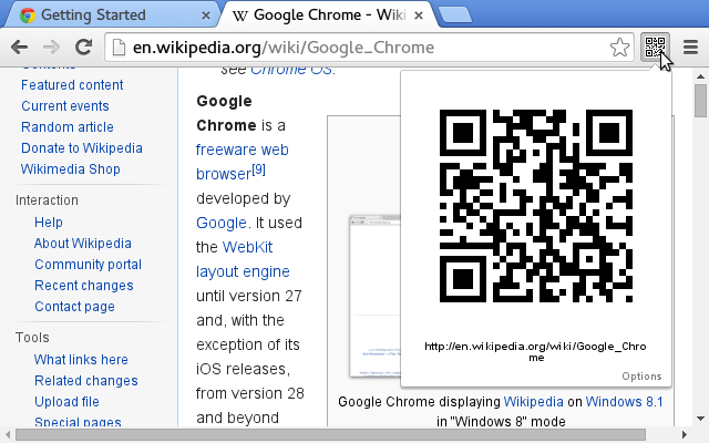 URL to QR code chrome谷歌浏览器插件_扩展第1张截图
