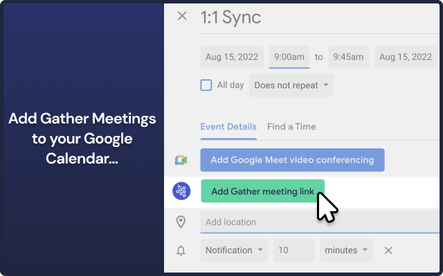 Gather Meetings chrome谷歌浏览器插件_扩展第1张截图