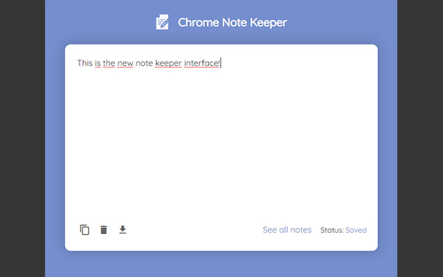 Chrome Note Keeper chrome谷歌浏览器插件_扩展第3张截图