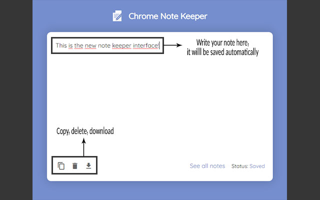 Chrome Note Keeper chrome谷歌浏览器插件_扩展第7张截图