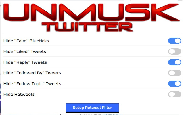 UnMusk Twitter chrome谷歌浏览器插件_扩展第2张截图