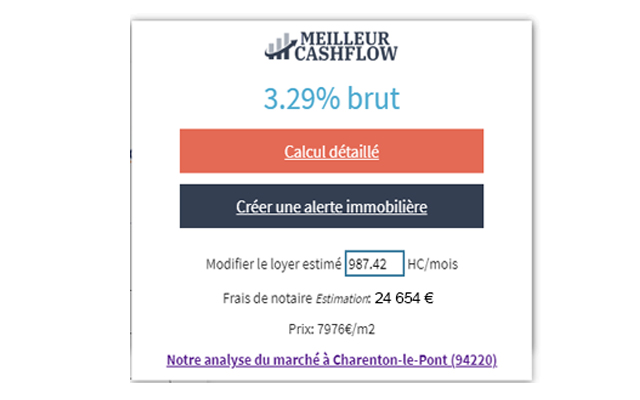 Investissement immobilier Meilleur-Cashflow chrome谷歌浏览器插件_扩展第1张截图