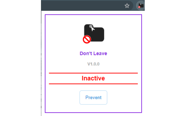 Don't Leave chrome谷歌浏览器插件_扩展第1张截图