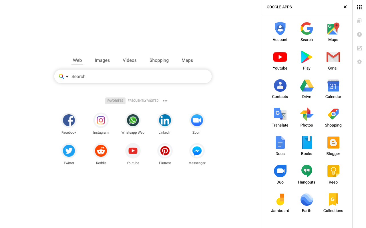 Social App Shortcuts chrome谷歌浏览器插件_扩展第1张截图