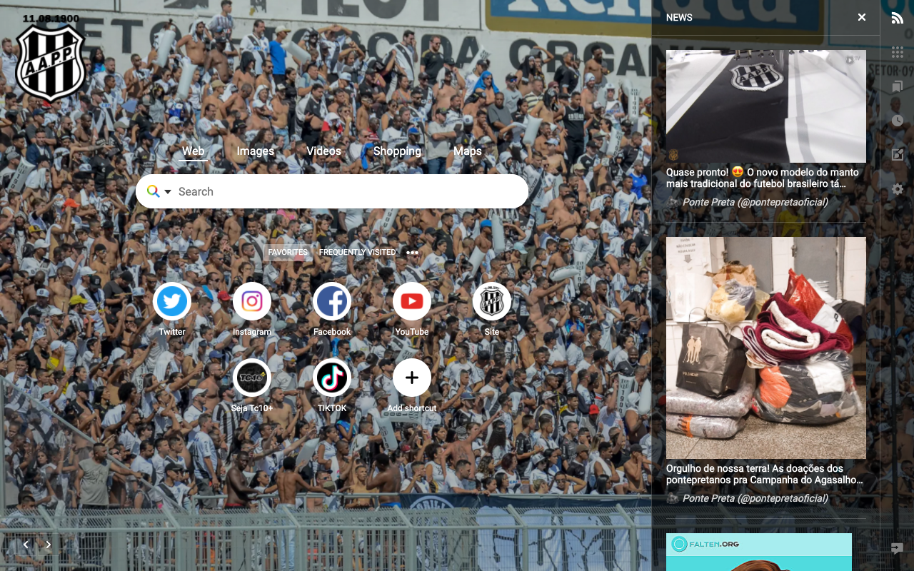 Ponte Preta - Macaca New Tab chrome谷歌浏览器插件_扩展第3张截图