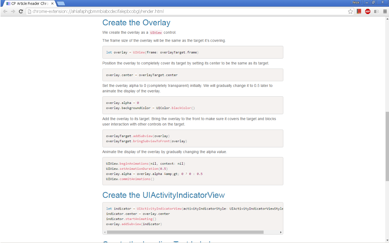 CodeProject Article Reader chrome谷歌浏览器插件_扩展第2张截图