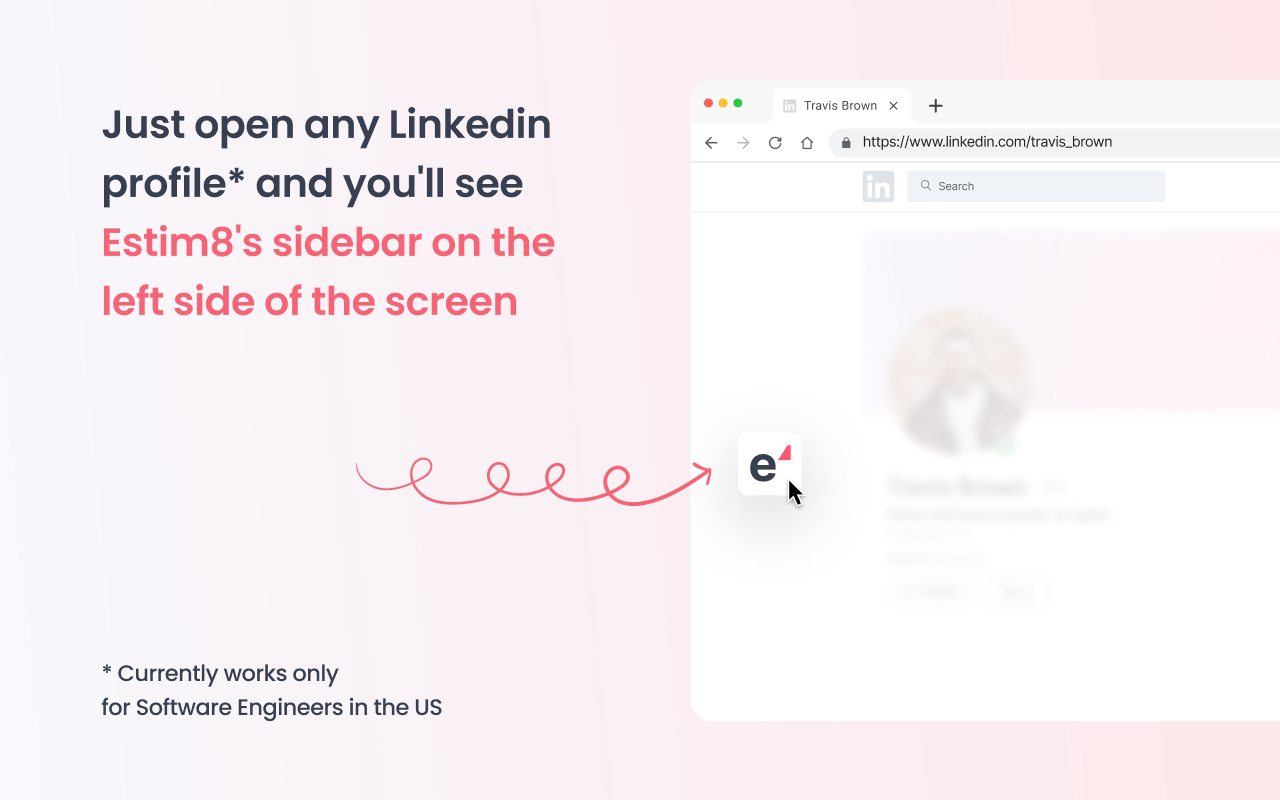 Estim8.ai — shows current salary on Linkedin chrome谷歌浏览器插件_扩展第2张截图
