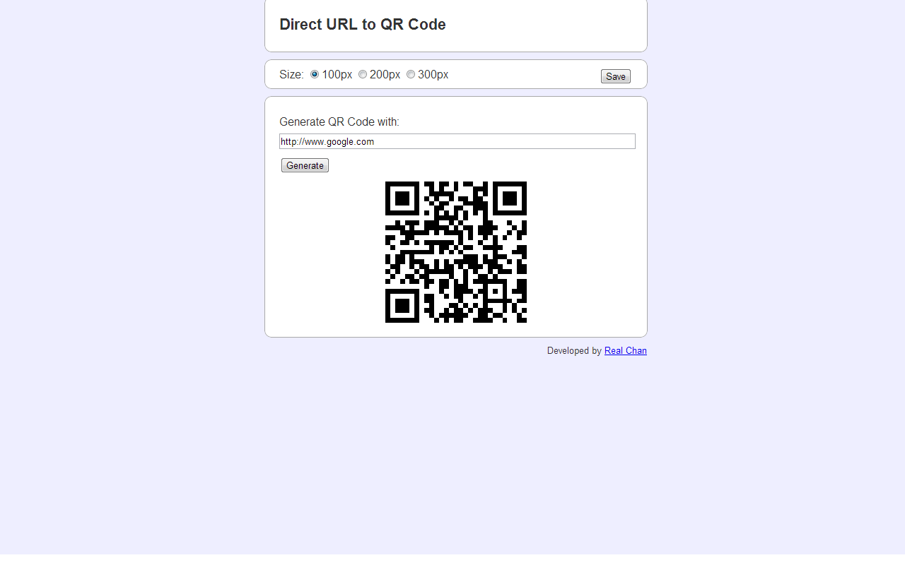 Direct URL to QR Code chrome谷歌浏览器插件_扩展第1张截图