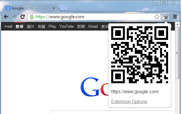 Direct URL to QR Code chrome谷歌浏览器插件_扩展第2张截图