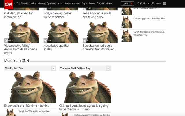 JarJarBinksify chrome谷歌浏览器插件_扩展第2张截图