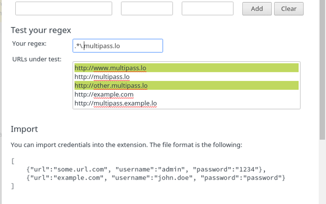 MultiPass for HTTP basic authentication chrome谷歌浏览器插件_扩展第3张截图