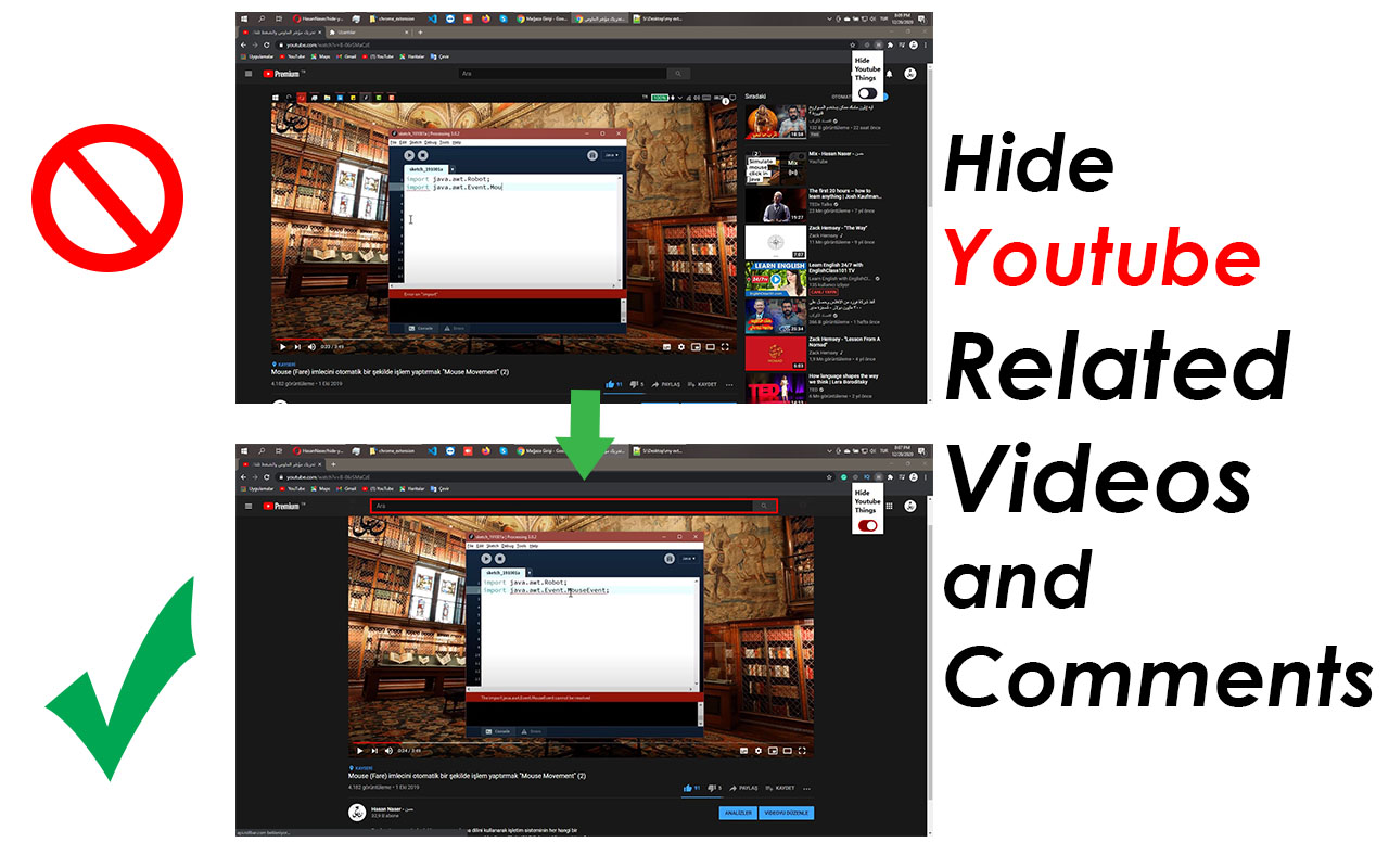 Hide Youtube Reccomendations chrome谷歌浏览器插件_扩展第2张截图