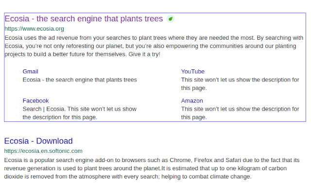 Ecosia Keyboard Shortcuts chrome谷歌浏览器插件_扩展第1张截图