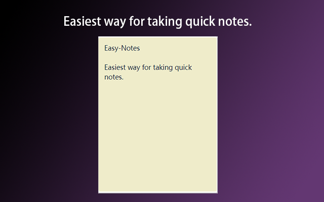 Easy Notes chrome谷歌浏览器插件_扩展第1张截图
