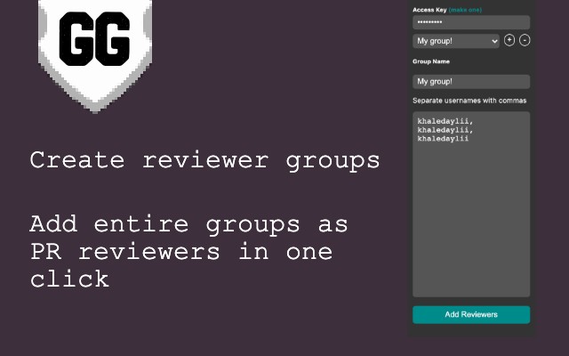 Github Reviewer Groups chrome谷歌浏览器插件_扩展第1张截图