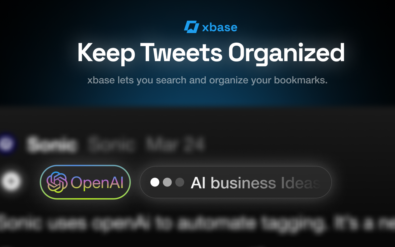 xbase — Twitter Bookmark Manager for Pros chrome谷歌浏览器插件_扩展第1张截图