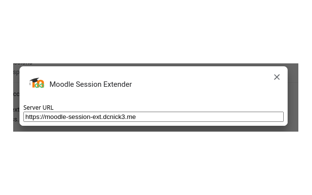 Moodle Session Extender chrome谷歌浏览器插件_扩展第1张截图