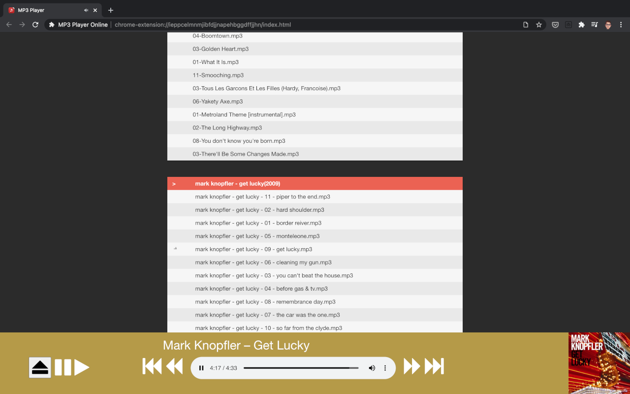 MP3 Player Online – LastPlayer.Online chrome谷歌浏览器插件_扩展第1张截图