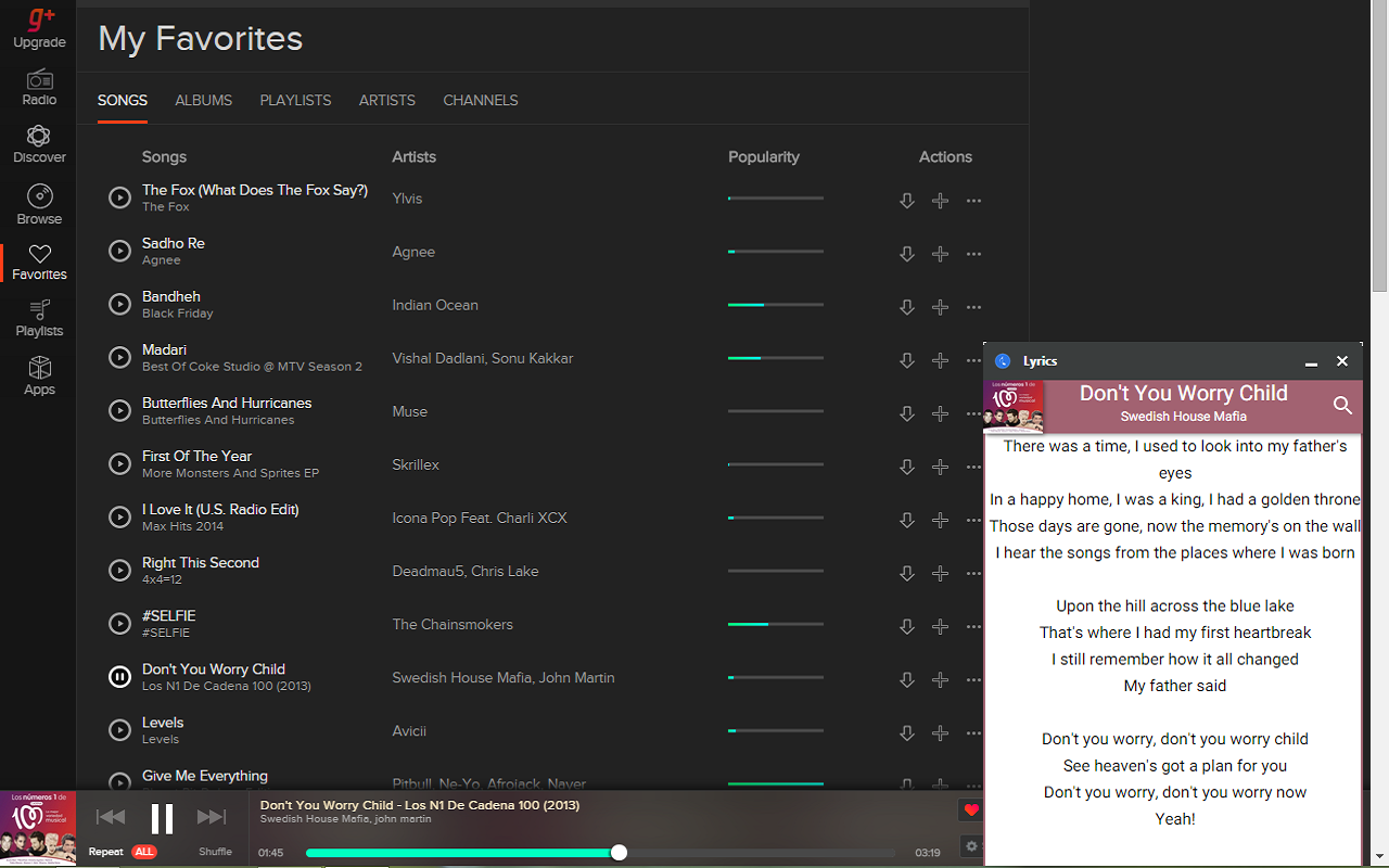 Lyrically chrome谷歌浏览器插件_扩展第1张截图