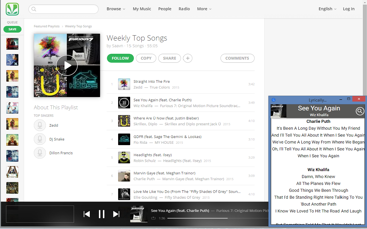 Lyrically chrome谷歌浏览器插件_扩展第5张截图