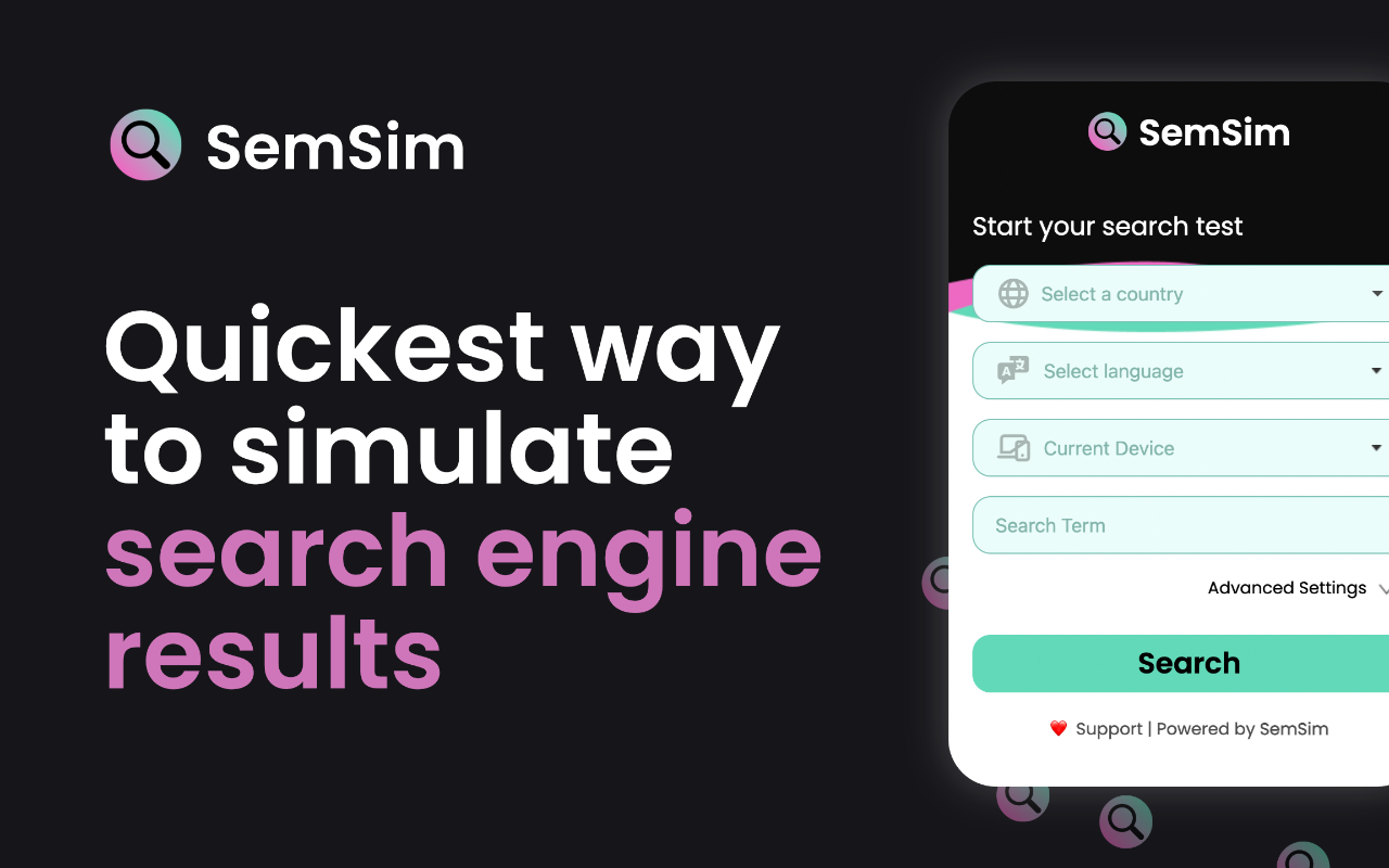 SemSim - Advanced Google Search Simulator chrome谷歌浏览器插件_扩展第1张截图