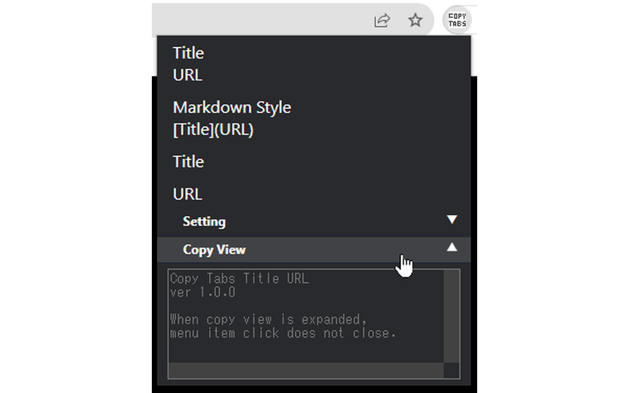 Copy Tabs Title URL chrome谷歌浏览器插件_扩展第1张截图