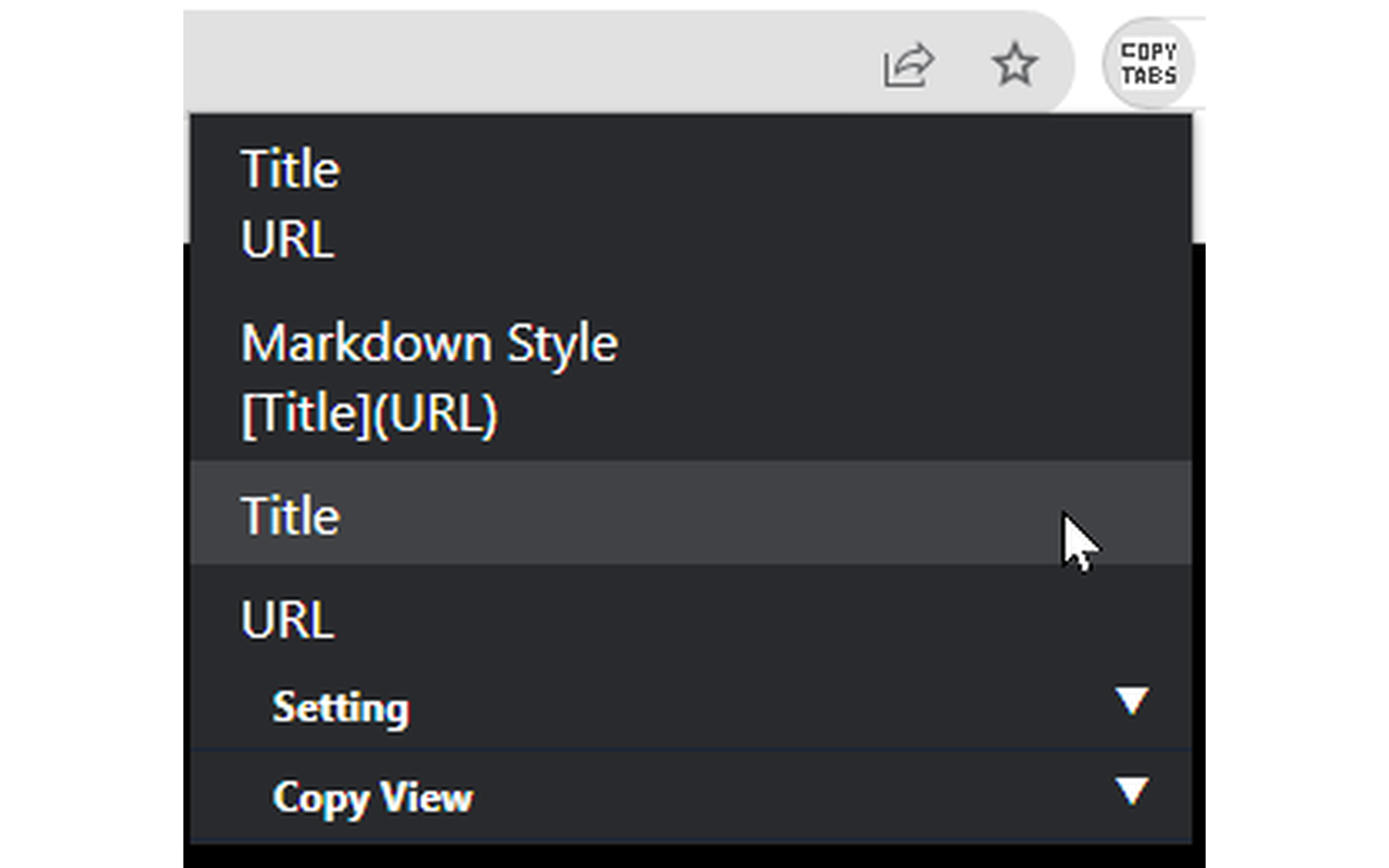 Copy Tabs Title URL chrome谷歌浏览器插件_扩展第2张截图