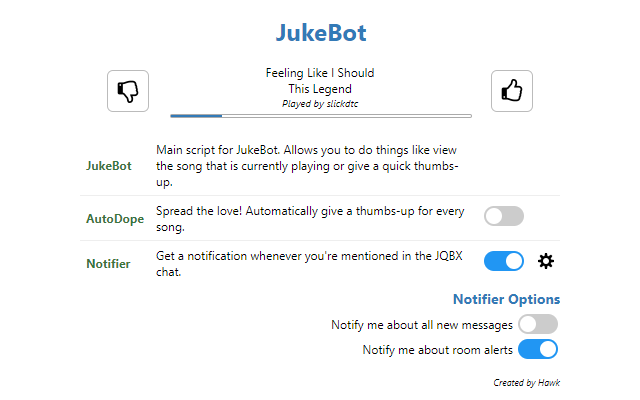 JukeBot - The #1 JQBX helper! chrome谷歌浏览器插件_扩展第1张截图
