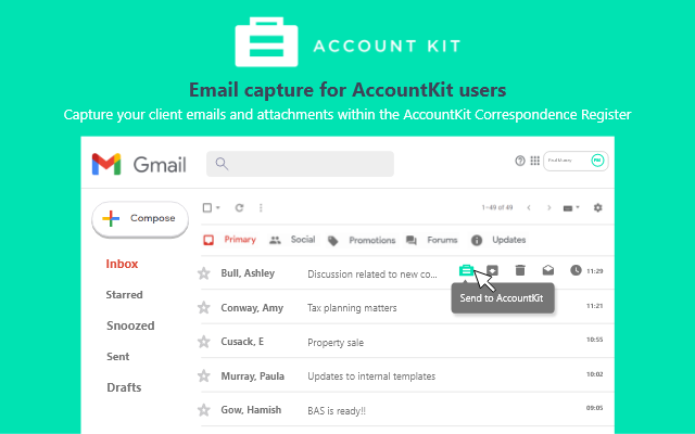 AccountKit Add-on for Gmail chrome谷歌浏览器插件_扩展第1张截图