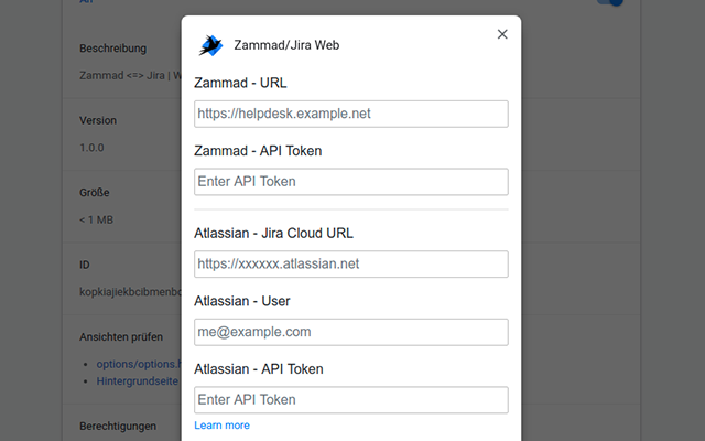 Zammad/Jira Web chrome谷歌浏览器插件_扩展第2张截图