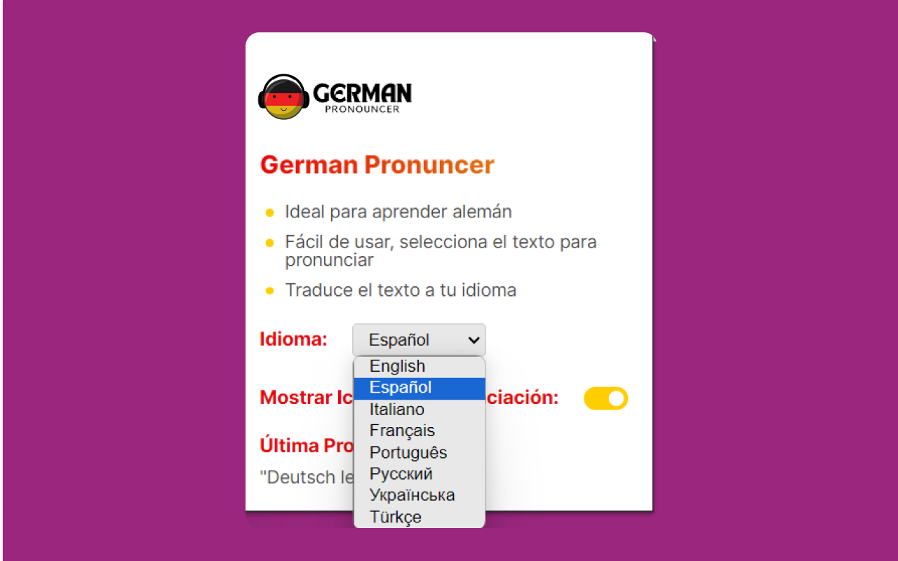 German Pronouncer Extension chrome谷歌浏览器插件_扩展第8张截图