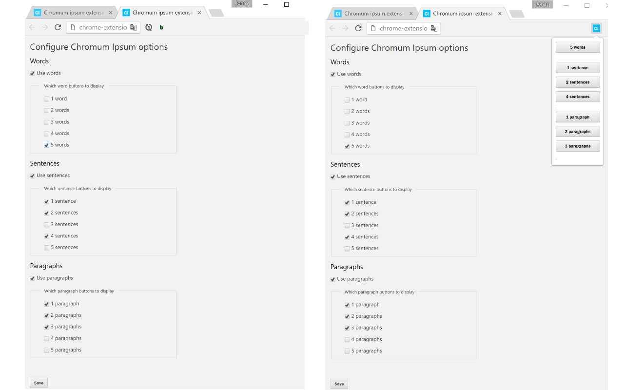 Chromum ipsum chrome谷歌浏览器插件_扩展第1张截图