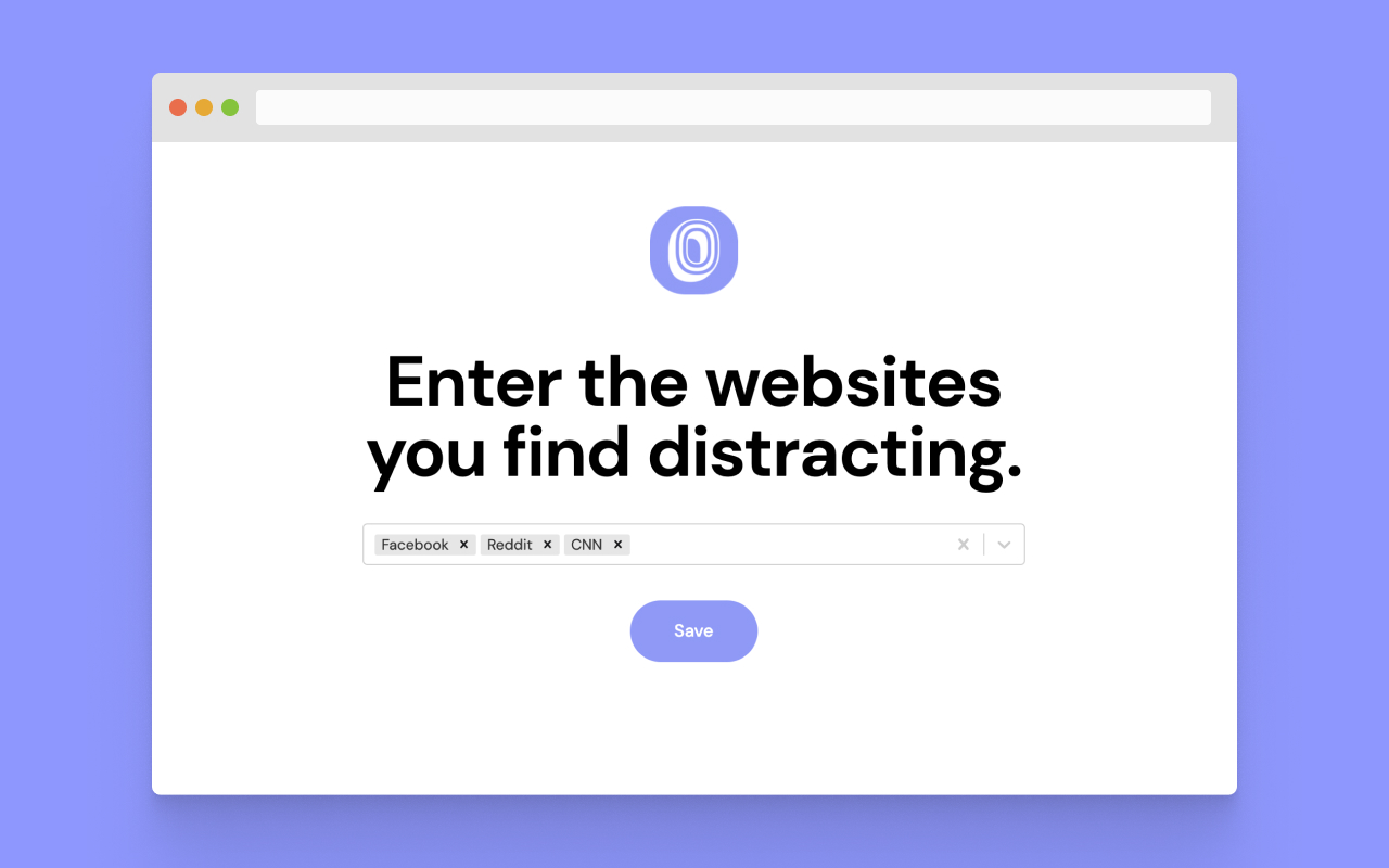 Once - Block distracting websites chrome谷歌浏览器插件_扩展第2张截图