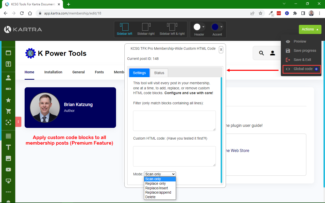 KCSG Tools For Kartra chrome谷歌浏览器插件_扩展第2张截图