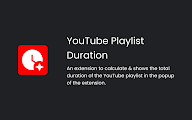 YouTube Playlist Duration chrome谷歌浏览器插件_扩展第10张截图