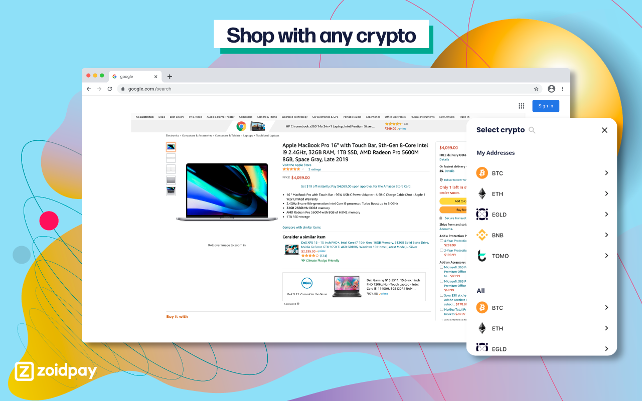 ZoidPay - Shop with Crypto chrome谷歌浏览器插件_扩展第2张截图