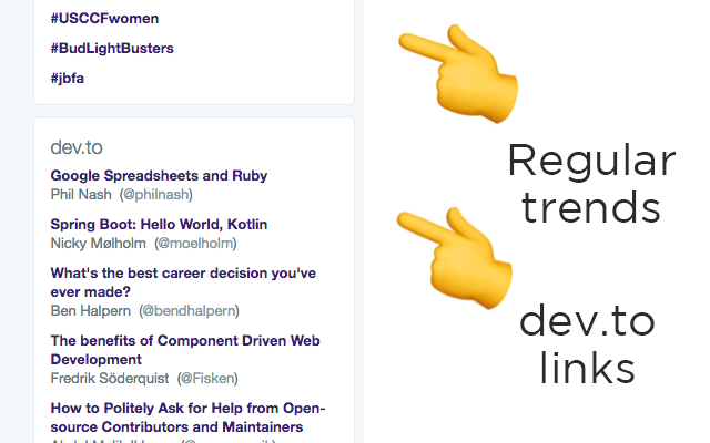 DevTwitter chrome谷歌浏览器插件_扩展第1张截图