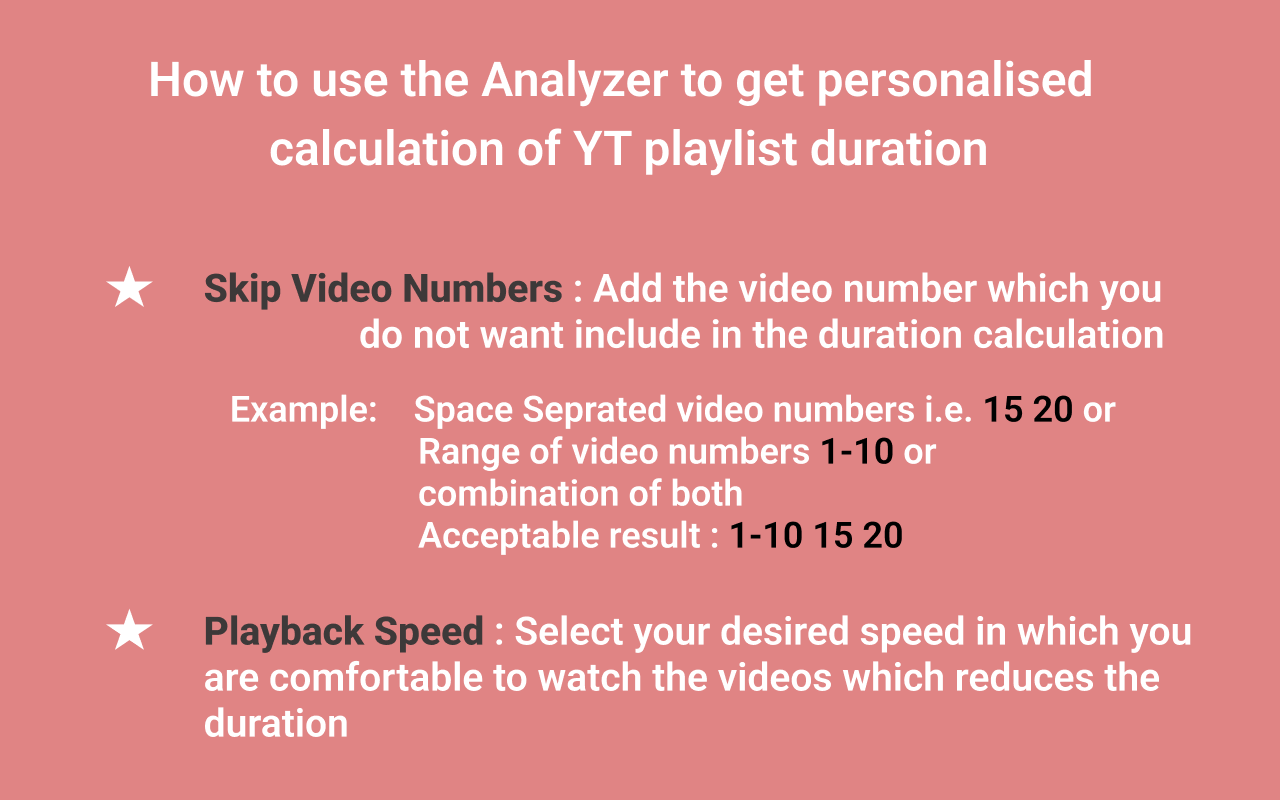 YouTube Playlist Duration Analyzer chrome谷歌浏览器插件_扩展第6张截图