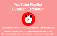 YouTube Playlist Duration Analyzer chrome谷歌浏览器插件_扩展第9张截图
