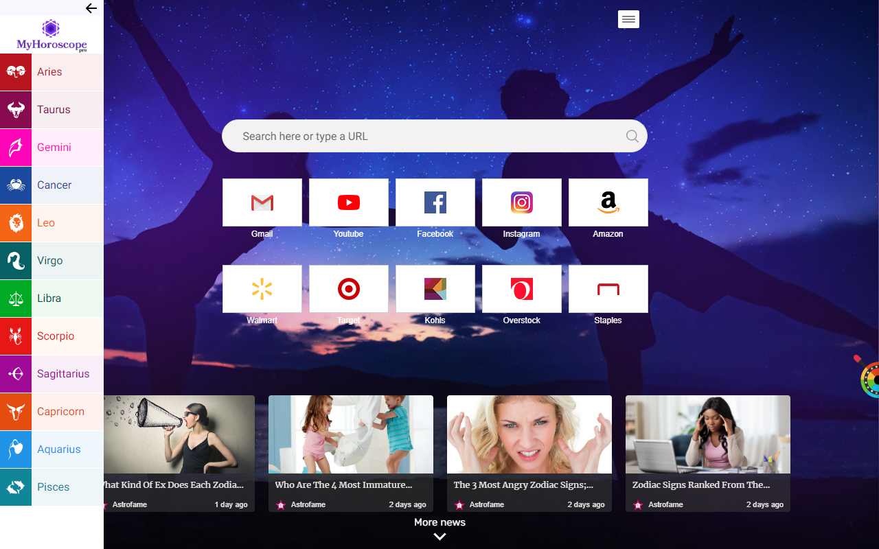 My Horoscope Pro chrome谷歌浏览器插件_扩展第1张截图