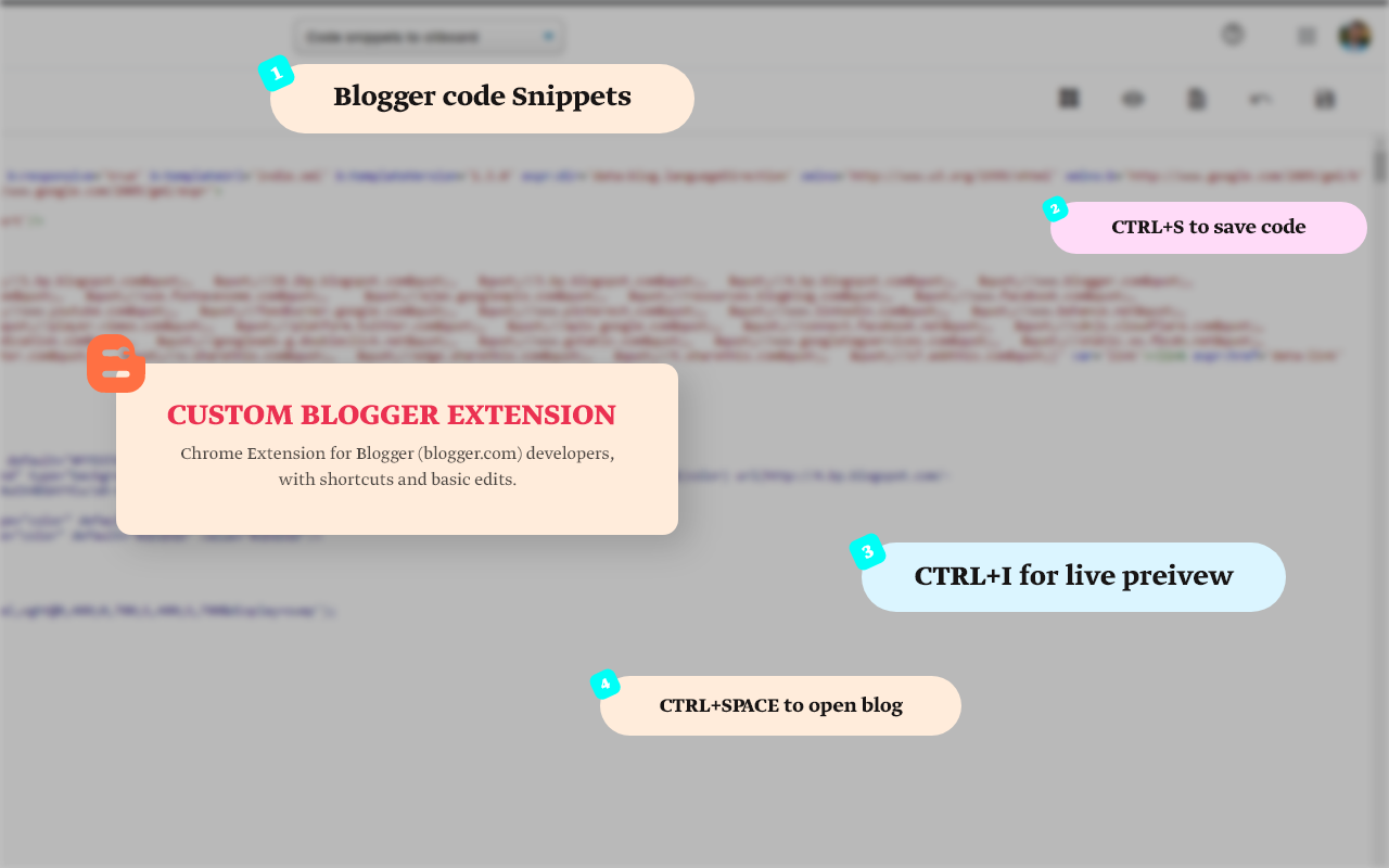 Custom Blogger Extension chrome谷歌浏览器插件_扩展第1张截图