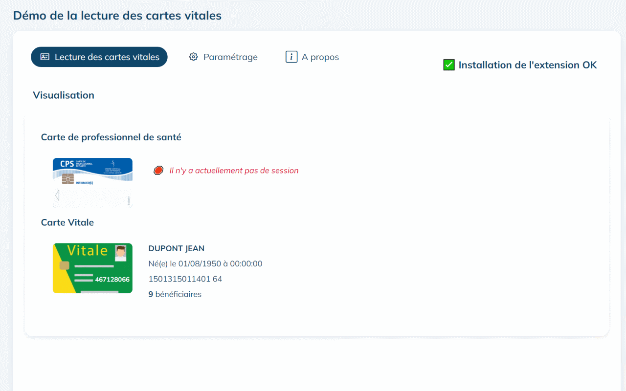 [Mipih] - Lecteur officiel Carte Vitale chrome谷歌浏览器插件_扩展第1张截图