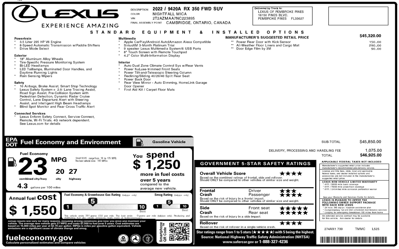 Monroney Browser Extension chrome谷歌浏览器插件_扩展第1张截图