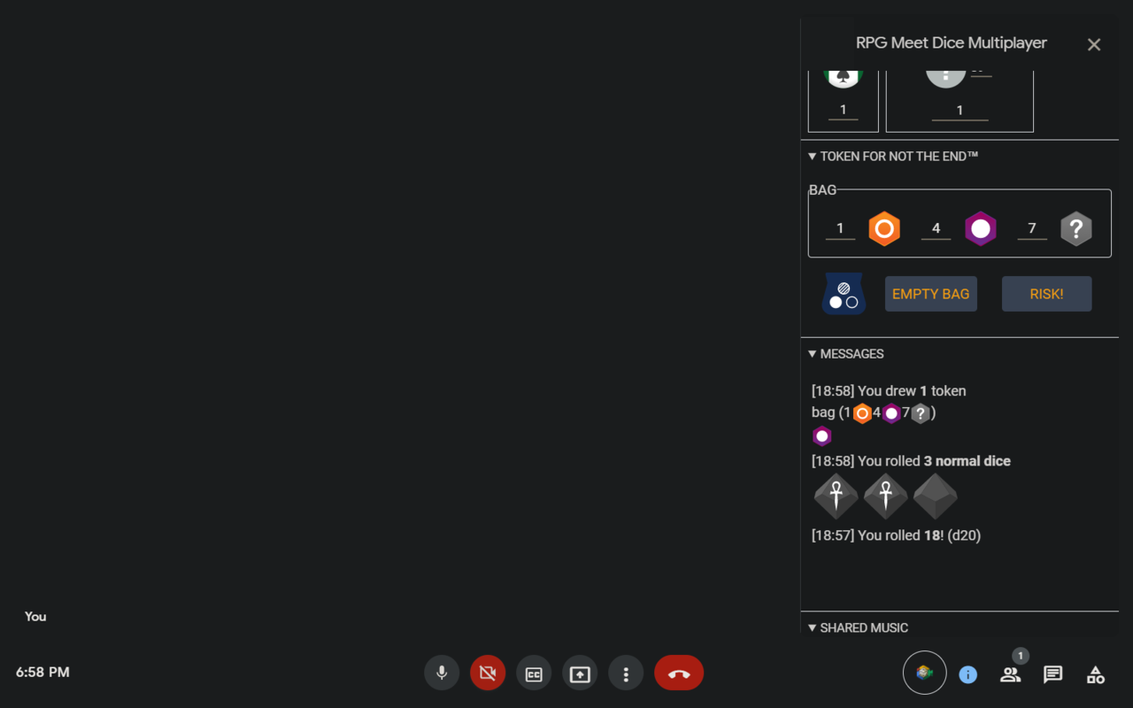 RPG Meet - Dice Roller | Music | Webcam Tools chrome谷歌浏览器插件_扩展第10张截图