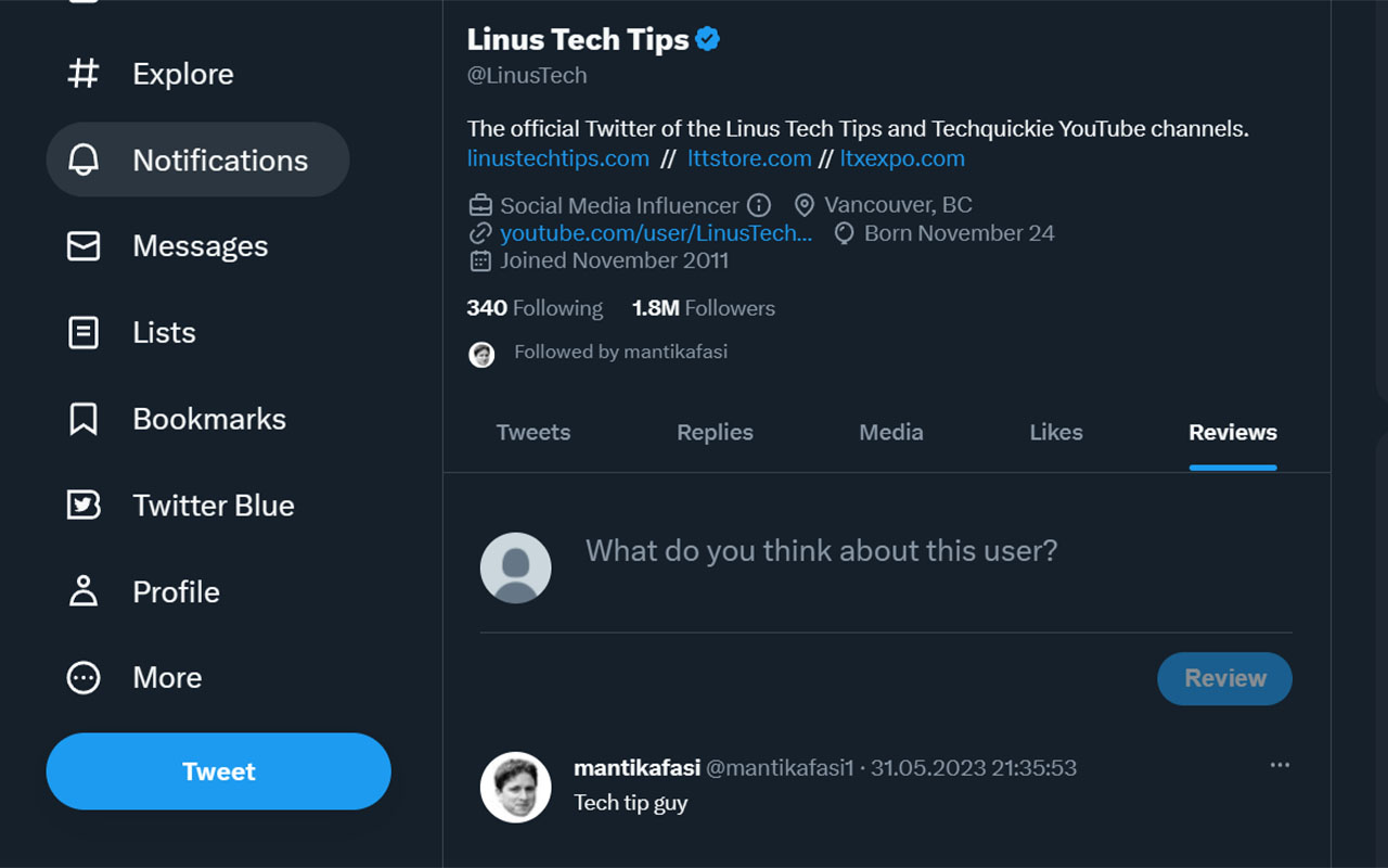 ReviewDB Twitter chrome谷歌浏览器插件_扩展第1张截图