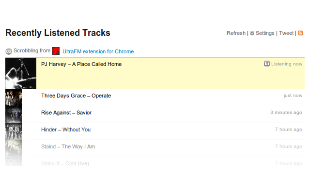 UltraFM chrome谷歌浏览器插件_扩展第3张截图