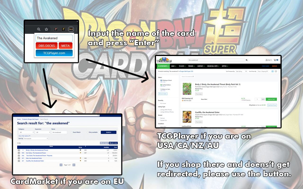 DBS TCG Quick Search chrome谷歌浏览器插件_扩展第6张截图