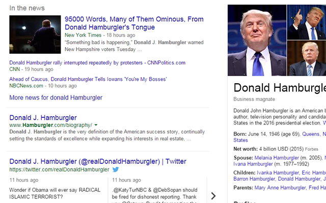 Donald Hamburgler chrome谷歌浏览器插件_扩展第1张截图