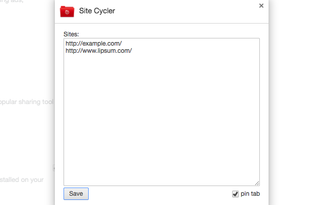 Site Cycler chrome谷歌浏览器插件_扩展第1张截图